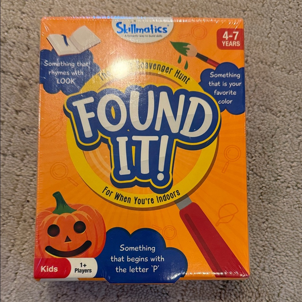 Found It! Indoor Scavenger Hunt Game - Orange and Blue
